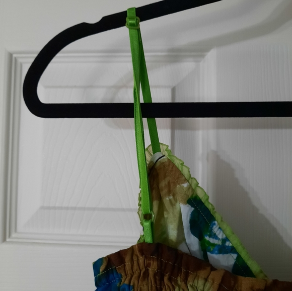 Vintage Y2K Cotton Summer Watercolour Print Dress - Picture 7 of 14